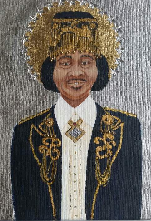 Ernie K-Doe by Cheryl Anne Grace | Acrylic & mixed media on deep canvas Ernie K-Doe